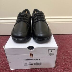 Hush Puppies boy’s Classic Black Oxfords